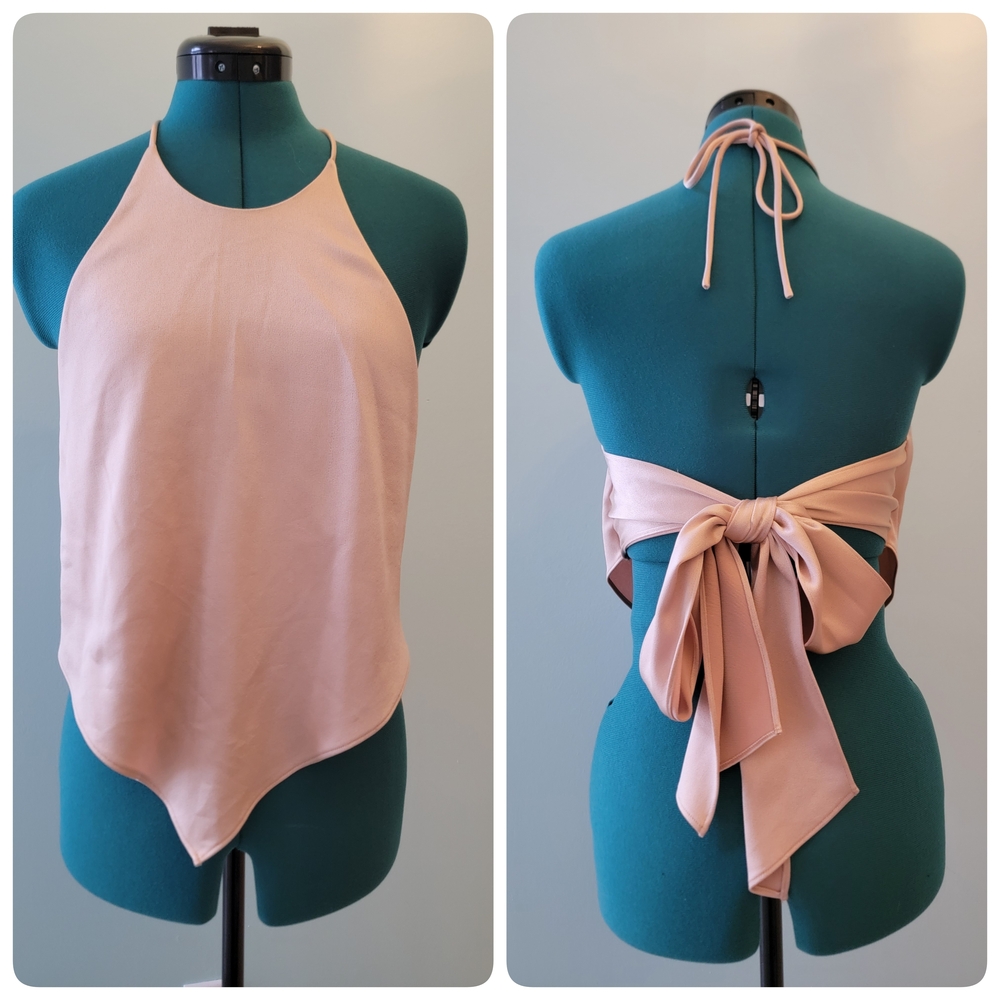 Alice + Olivia Frenchie Hankerchief Halter Top